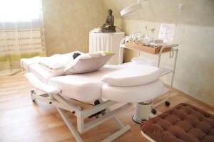 Installez une table de massage