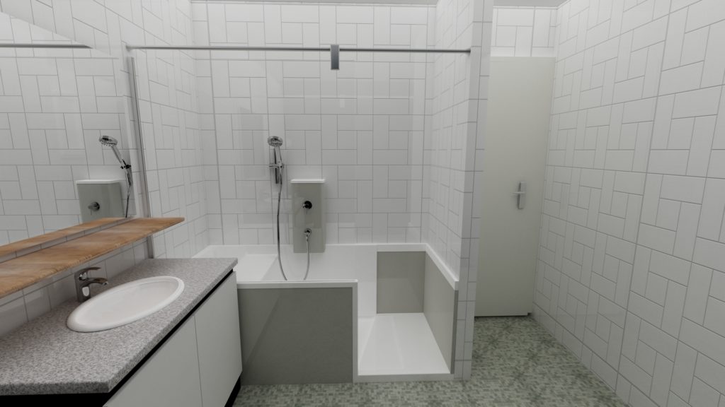 douche sur mesure Evolyo 