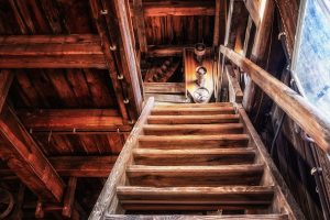 escalier en bois