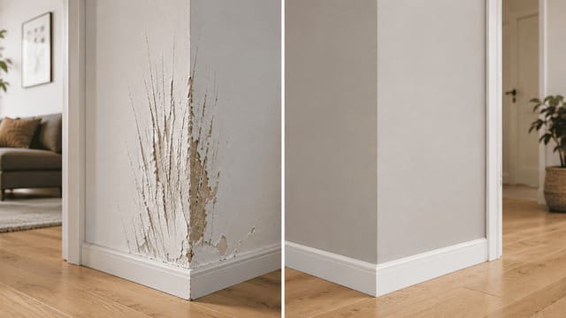 avant après peinture anti griffe chat
