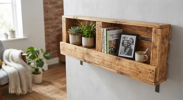 Une étagère palette design